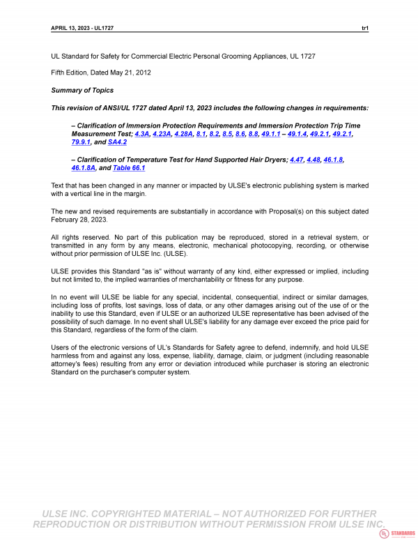 UL 1727 PDF
